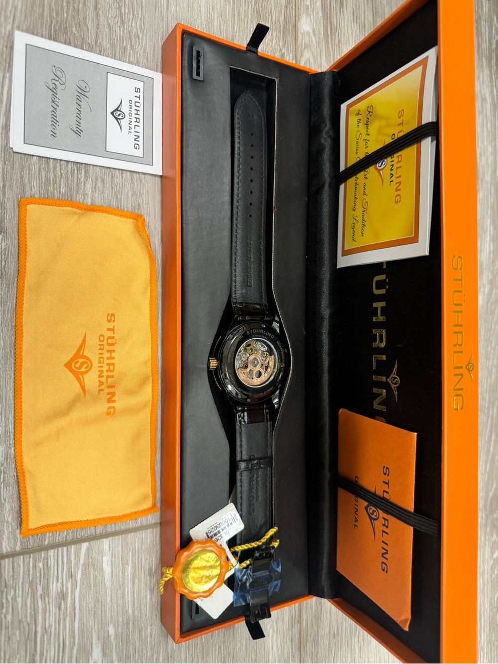 STUHRLING Cesario 227 Automatic 43mm Skeleton - Picture 3 of 3